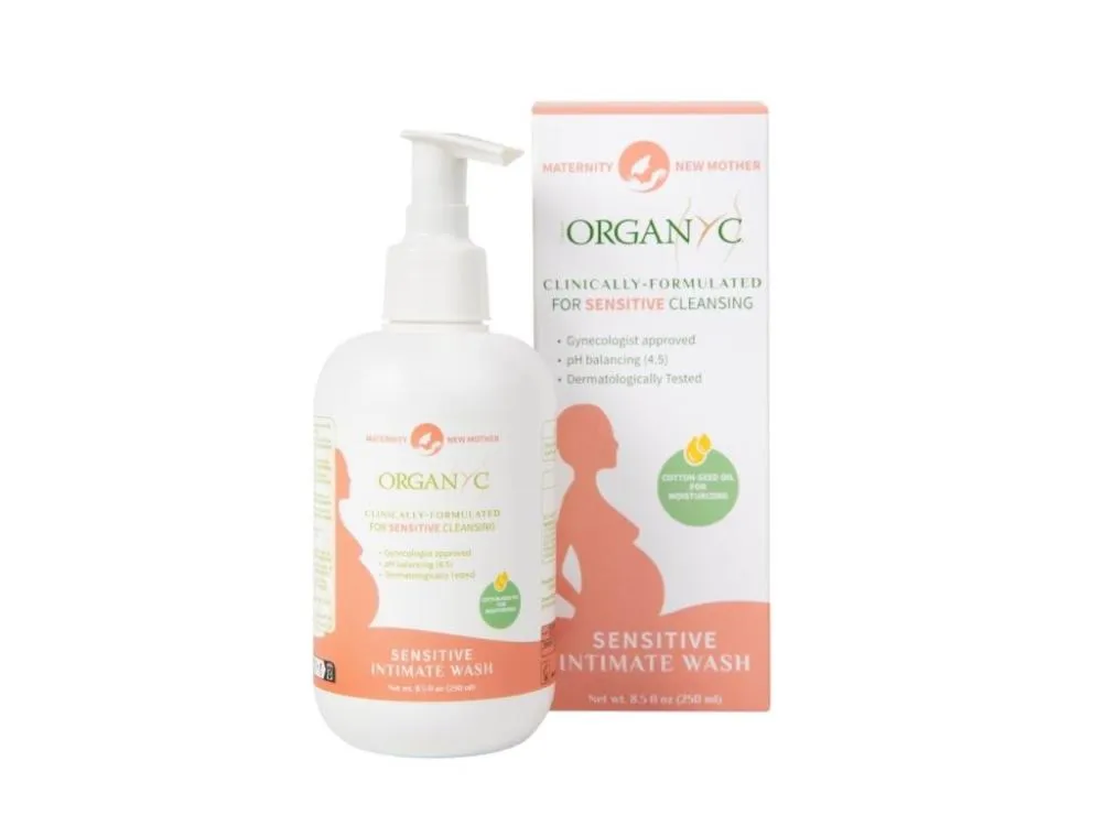 Organyc Bio sprchový gel pro citlivou pokožku a intimní hygienu pro těhotné a kojící - 250 ml