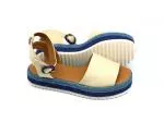 Perky Mare Plataforma Lona Beige