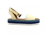 Perky Mare Plataforma Lona Beige