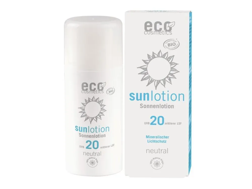 Eco Cosmetics Opalovací krém Neutral bez parfemace SPF 20 BIO 100 ml