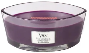WoodWick Spiced Blackberry vonná svíčka s dřevěným knotem 453,6 g