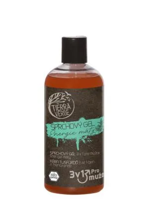 Tierra Verde  Sprchový gel 3 v 1 pro muže Energie máty lahev 500 ml