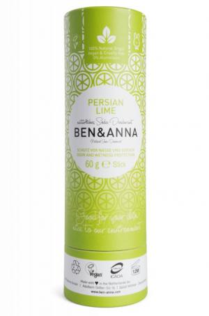 Ben & Anna Tuhý deodorant (60 g) - Perská limetka - nezanechává lepivý pocit v podpaží
