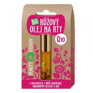 Bio Růžový olej na rty s Q10 10 ml