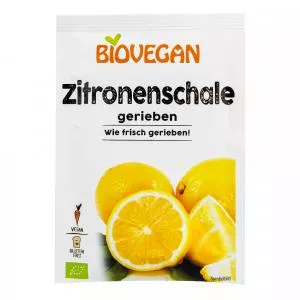 Biovegan Citronová kůra strouhaná 9 g BIO   BIOVEGAN