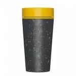 Circular Cup (340 ml) - černá/hořčicově žlutá - z jednorázových papírových kelímků