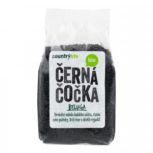 Čočka černá beluga 500 g BIO   COUNTRY LIFE