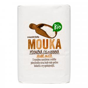 Mouka pšeničná celozrnná hrubě mletá 1 kg BIO   COUNTRY LIFE