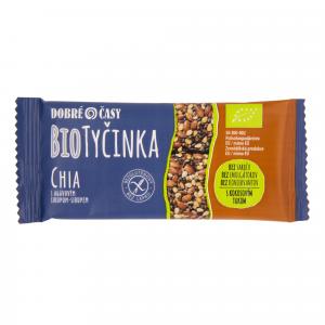 Tyčinka sezamovo-lněná s chia semínky 40 g BIO   DOBRÉ ČASY