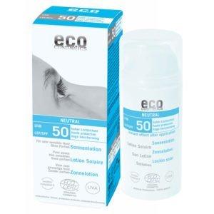 Eco Cosmetics Opalovací krém Neutral bez parfemace SPF 50 BIO (100ml)