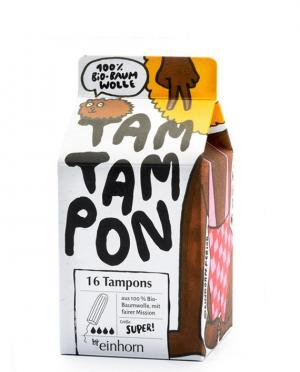 Tampony TamTampon Super (16 ks) - hypoalergenní z bio bavlny