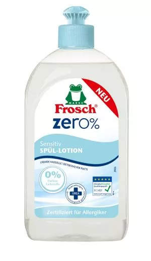 Frosch EKO ZERO% Prostředek na mytí nádobí pro citlivou pokožku (500 ml)