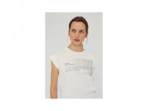 Ecoalf Harbour Graffic T-Shirt Woman Off White
