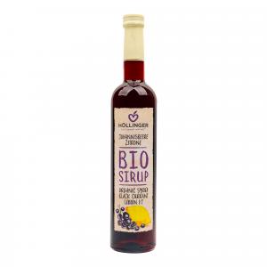 Sirup černý rybíz s citronem 500 ml BIO   HOLLINGER