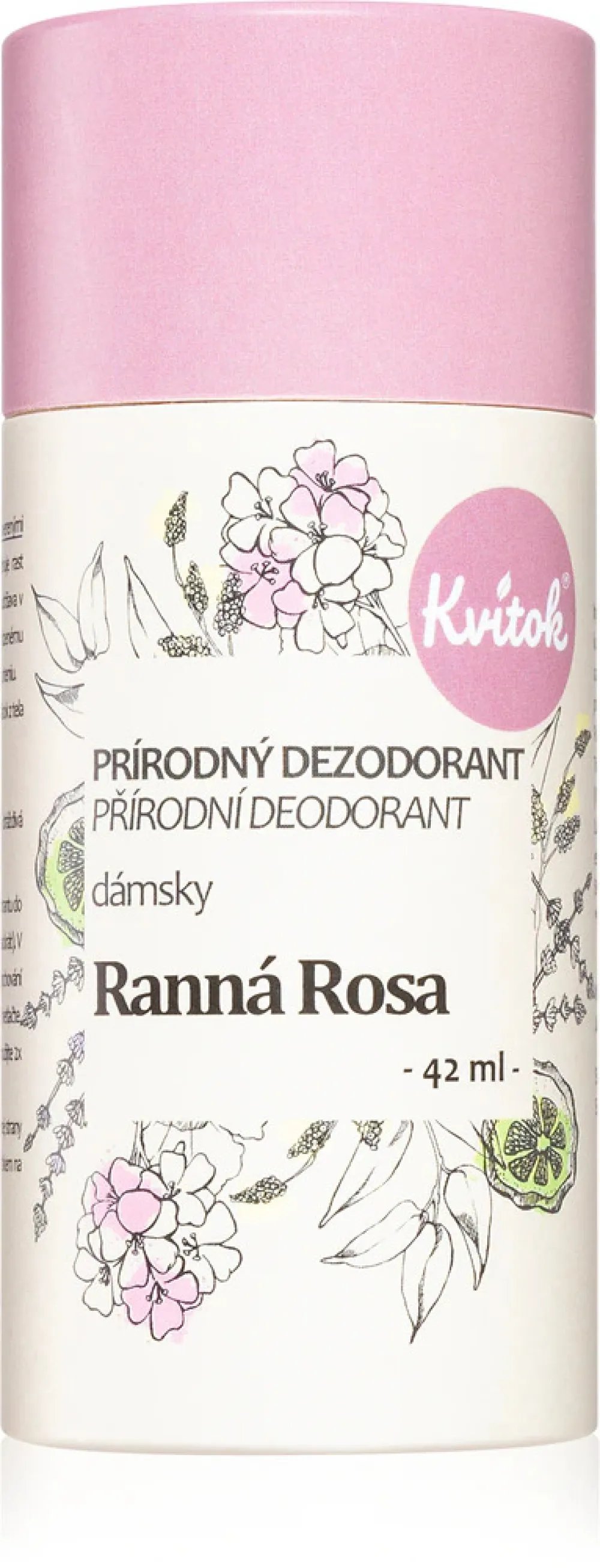 Kvitok Dámský krémový deodorant Ranní rosa (30 ml) - nezanechává ulepený pocit