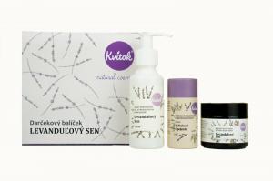 Kvitok Dárkový kosmetický balíček Levandulový sen - sprcháč, deodorant a tělový krém