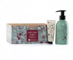 laSaponaria Dárkový kosmetický balíček Holiday Vibes - na ruce - tekuté mýdlo a krém na ruce