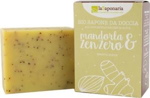 laSaponaria Tuhé olivové mýdlo BIO - Mandle a zázvor (100 g)