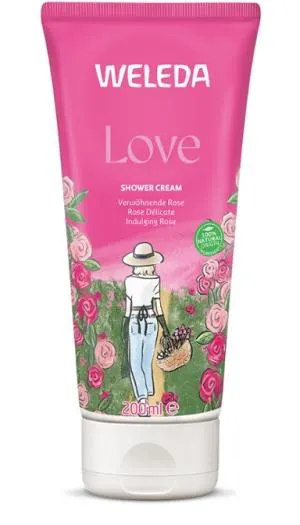 Weleda LOVE Růžový sprchový krém 200 ml