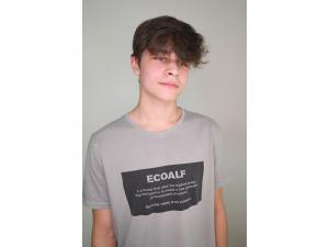 Ecoalf Natal Label T-shirt Man Dark Khaki