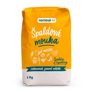 Mouka špaldová celozrnná jemně mletá 1 kg   NOMINAL