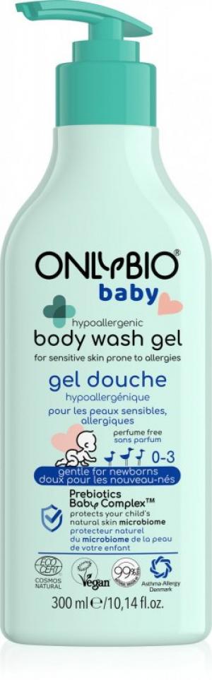 OnlyBio Hypoalergenní mycí gel pro miminka (300 ml) - vhodný pro alergiky a atopiky