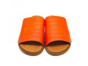 Perky Orange Croco Urban Sandal