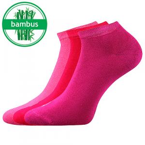 Lonka Ponožky bambusové mix růžová