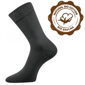 Lonka Ponožky BIO bavlna tmavě šedá
