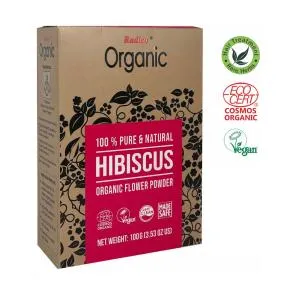 Radico Bylinná kúra BIO (100 g) - Hibiscus - proti šedivění a vypadávání vlasů