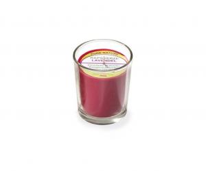Stuwa Svíčka ve skle červená (65 g)  - levandule - s čistě přírodní vůní