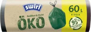 Swirl Eko Zatahovací pytle (8 ks) - 60 l - z 95 % z recyklovaných materiálů
