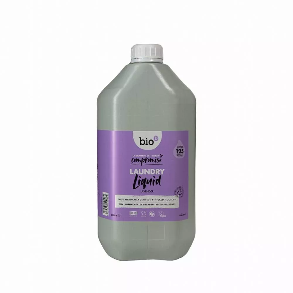 Bio-D Tekutý prací gel jemný s vůní levandule  - kanystr (5 L)