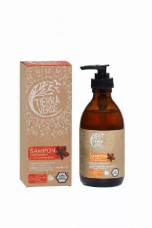 Tierra Verde Kaštanový šampon pro posílení vlasů s pomerančem (230 ml)