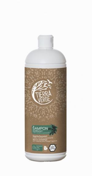 Tierra Verde Kopřivový šampon na mastné vlasy s rozmarýnem (1 l)