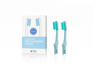 TIO Náhradní hlavice k zubnímu kartáčku (ultra soft) (2 ks) - ledovcově modrá