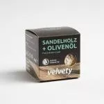 Velvety Koupelová bomba s olivovým olejem - Santalové dřevo & šalvěj (50 g)