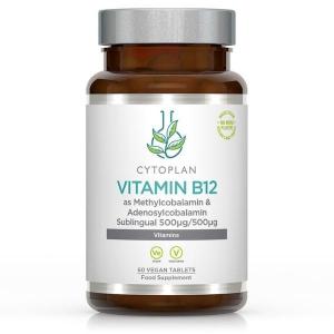 Vitamín B12, 1000 µg Bioaktivní pod jazyk, 60 tablet