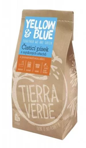 Yellow&Blue (Tierra Verde) Čisticí písek (sáček 1 kg) - s pomerančem