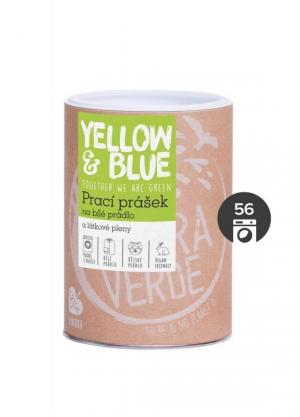 Yellow&Blue (Tierra Verde) Prací prášek na bílé prádlo a látkové pleny - INOVACE (dóza 850 g)