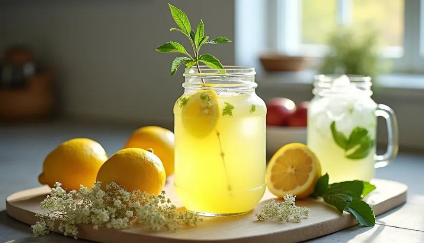 Bezová limonáda je ideálním osvěžením pro slunečné dny